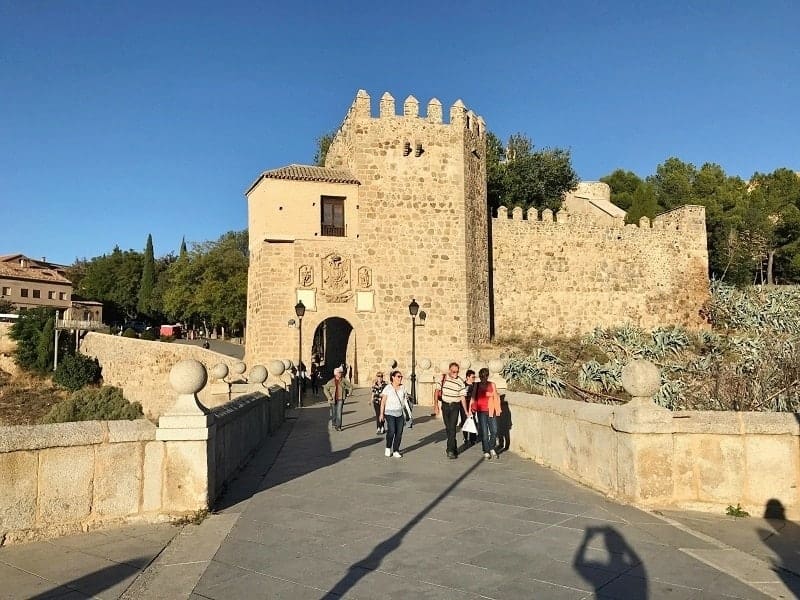 Bridge of San Martin and Tajo River