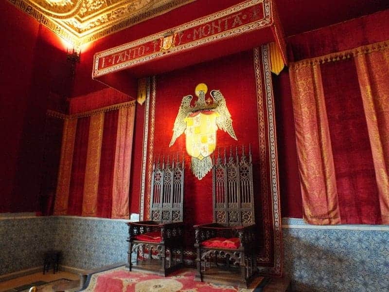 Decorations of the alcazar of Segovia