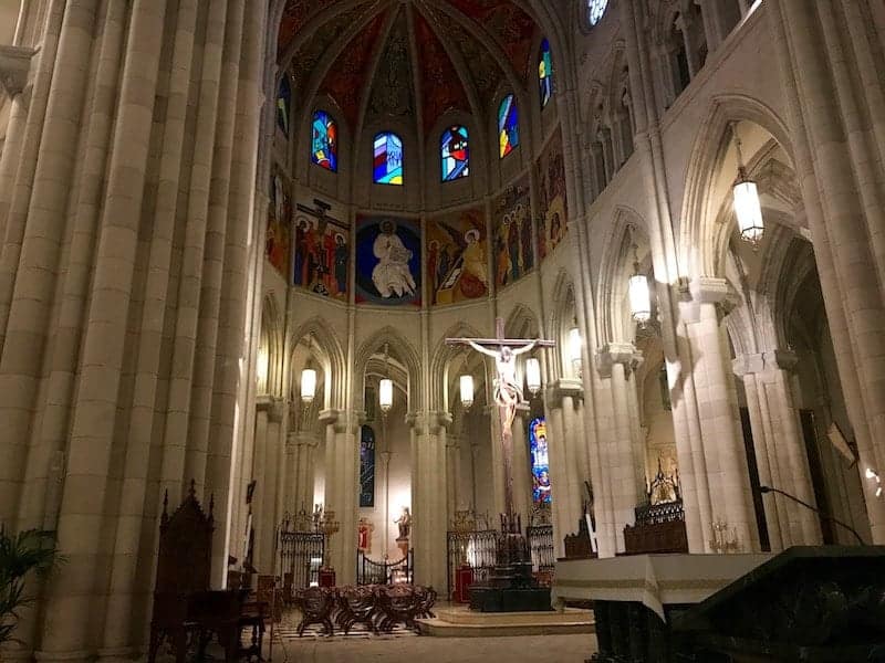 Hight altar of the Almudena Cathedral