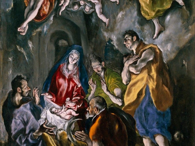 La adoración de los pastores de El Greco