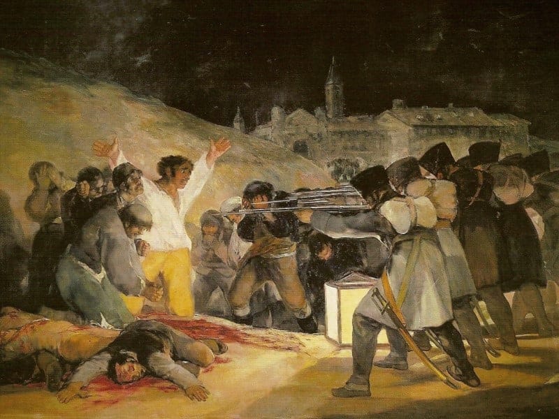 Los fusilamientos del 2 de mayo. Obra